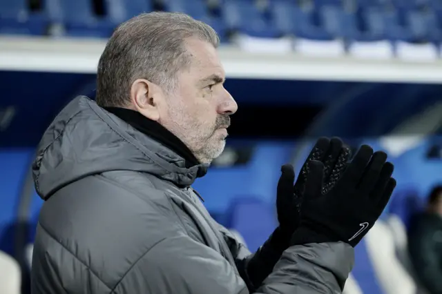 Postecoglou claps on the sideline