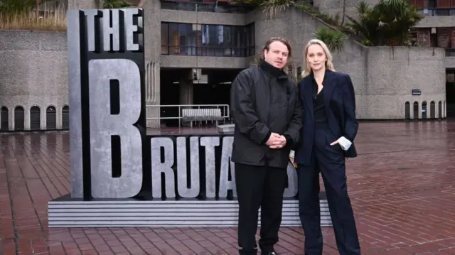 The Brutalist screenwriters Brady Corbet and Mona Fastvold