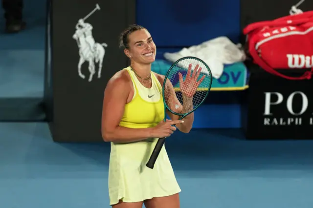 Aryna Sabalenka at the Australian Open.