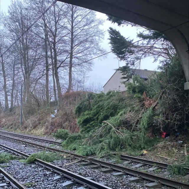 Train on line at Kilwinning