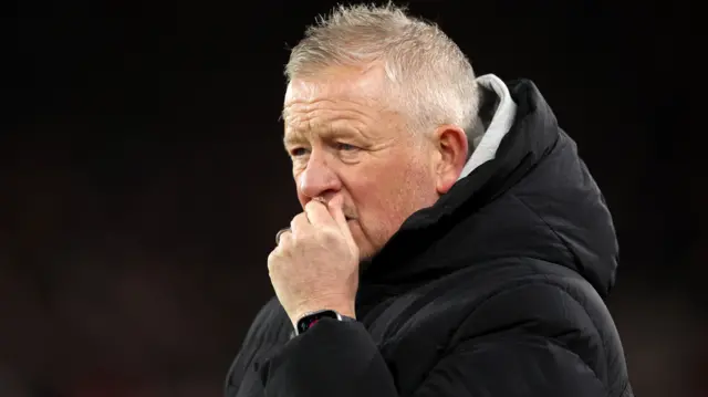 Chris Wilder on the touchline