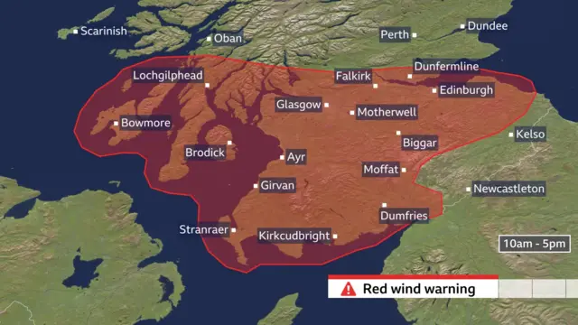 Map of south west Scotland