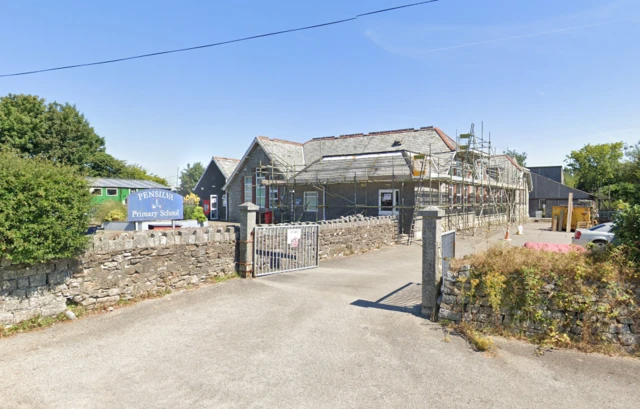 A google streetview image of Pensilva Primary School.