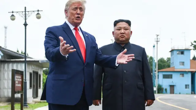 Trump and Kim last met in 2019, at the Demilitarised Zone between the two Koreas