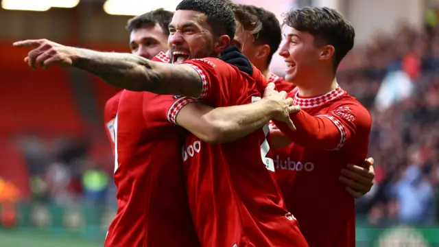 Bristol City celebrate goal