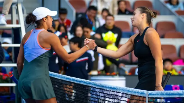 Madison Keys and Aryna Sabalenka