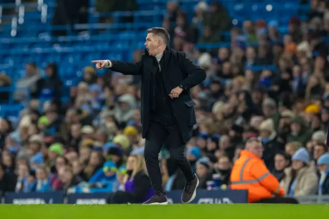 Marc Skinner issues instructions from his technical area