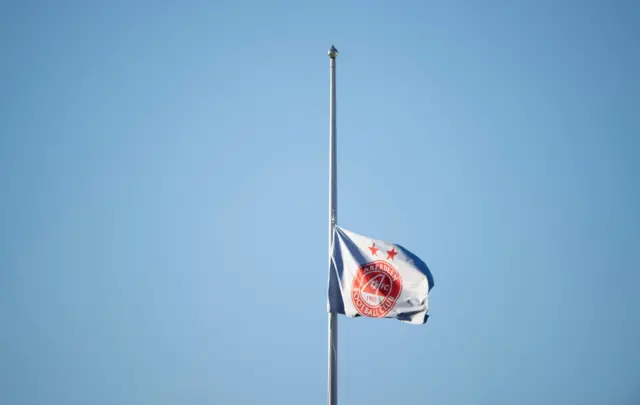 Aberdeen flag at half mast