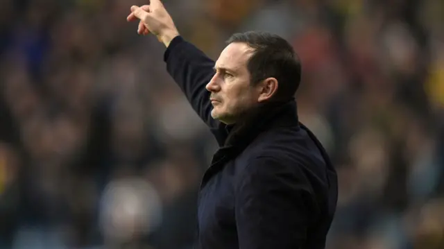 Frank Lampard on the touchline