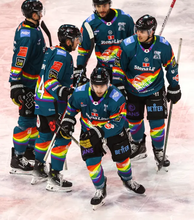 Scott Conway skates away after scoring