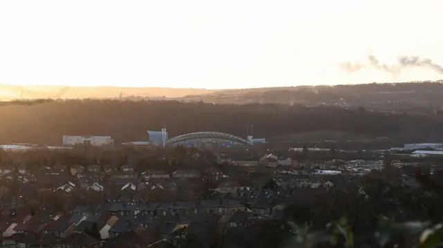 Sun shines over Huddersfield Town's Stadium