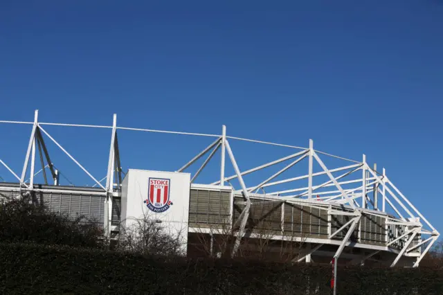 General view outside the stadium prior to the Sky Bet Championship match between Stoke City FC and Oxford United FC at Bet365 Stadium