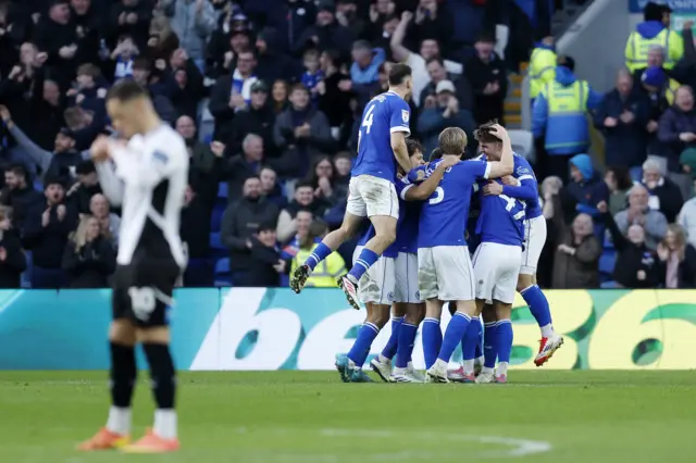 Cardiff celebrate scoring