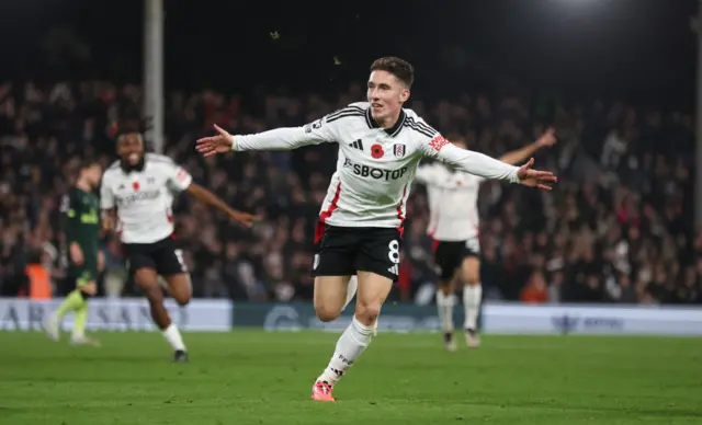 Harry Wilson celebrates