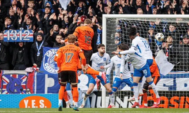 Sam Dalby's header hit the woodwork