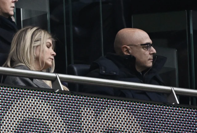 Tottenham Hotspur chairman Daniel Levy in the stands