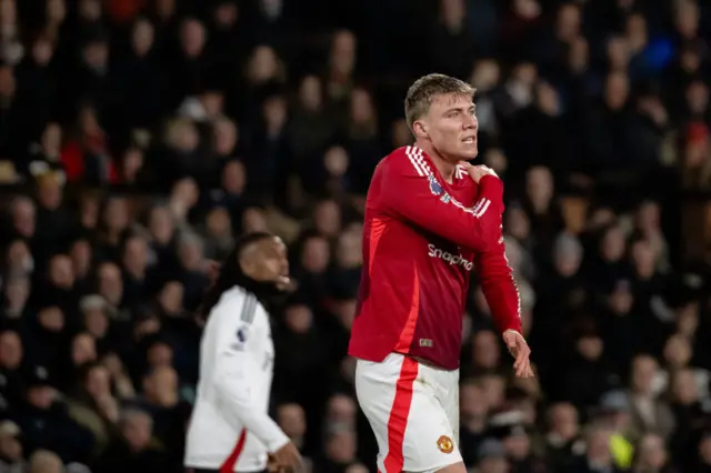 Rasmus Hojlund of Manchester United in action