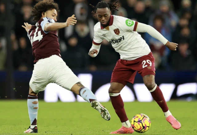 West Ham United's Aaron Wan-Bissaka in action