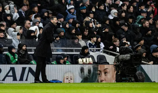 Leicester City's manager Ruud van Nistelrooy gestures