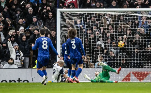 Richarlison scoring his side's first goal.