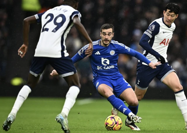 Leicester City's Harry Winks in action