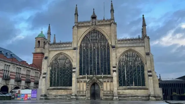 The exterior of Hull Minster, a grand cathedral