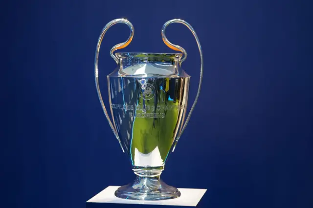 The Champions League trophy