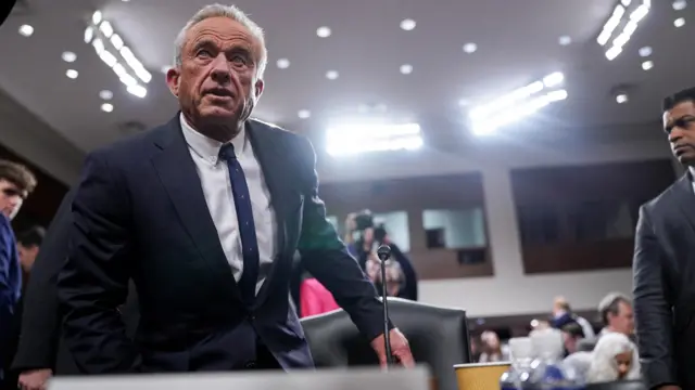 Robert F. Kennedy Jr attends a Senate Finance Committee confirmation