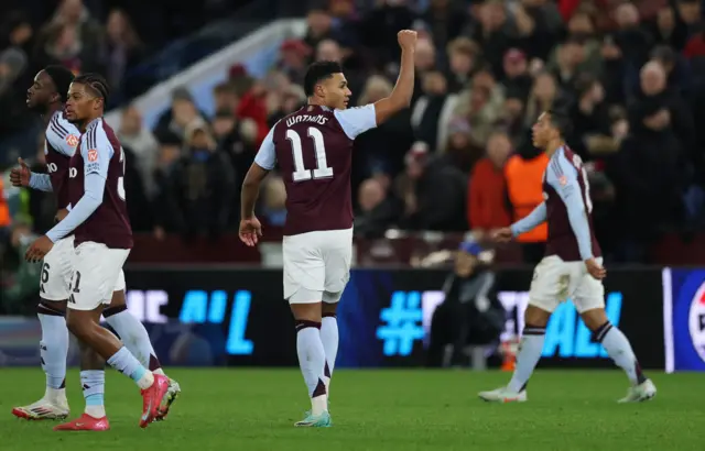 Ollie Watkins celebrates