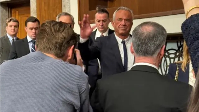 RFK enters hearing room