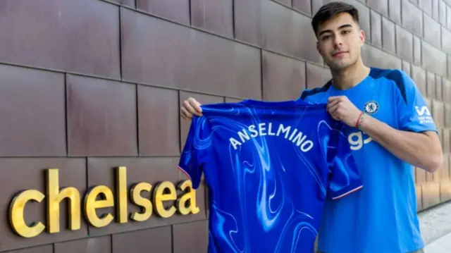 Aaron Anselmino is unveiled at Chelsea