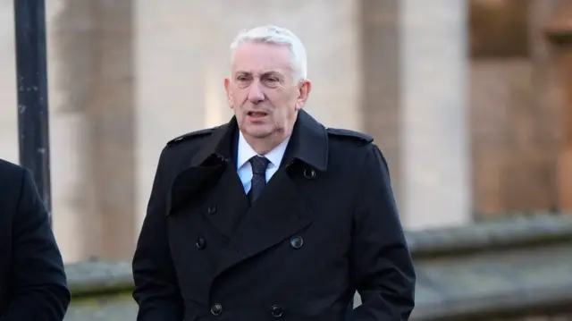 Commons Speaker Sir Lindsay Hoyle arrives wearing formal black clothing