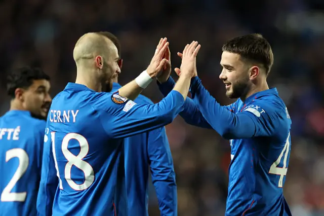 Nicolas Raskin of Rangers FC celebrates