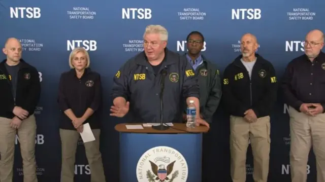 Todd Inman, NTSB board member, speaking in the news conference