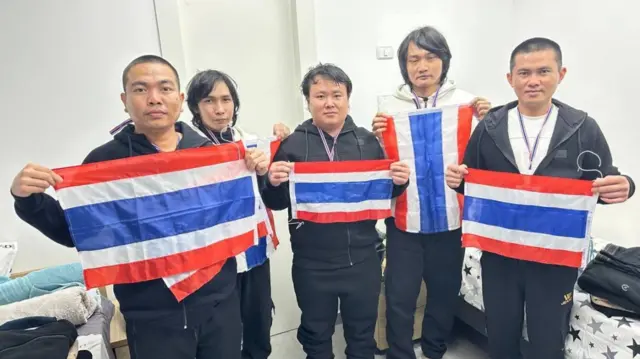 Released Thai hostages