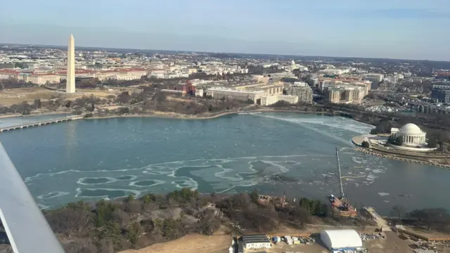 aerial view of the potomac river