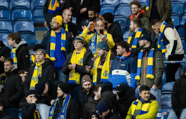 Union SG fans at Ibrox