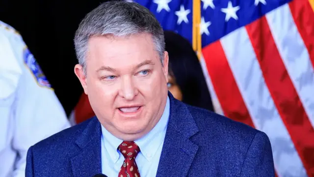 Vice president and airport manager of Ronald Reagan Washington National Airport Terrence Liercke speaks during a press conference