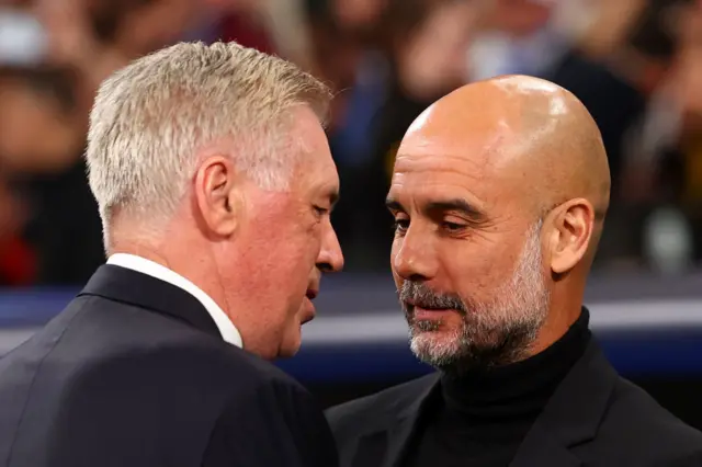 Carlo Ancelotti and Pep Guardiola