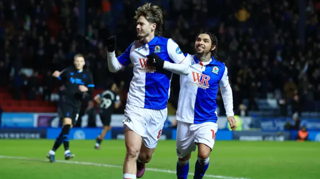 Todd Cantwell of Blackburn Rovers celebrates