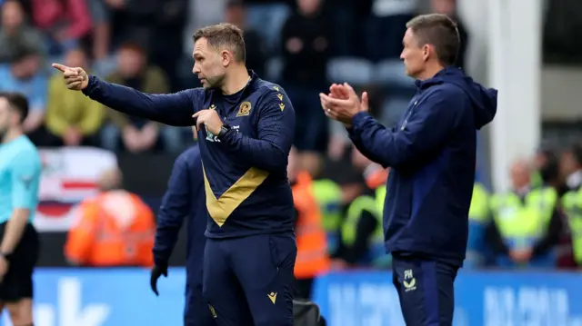 Blackburn Rovers Head Coach John Eustace and Preston North End Manager Paul Heckingbottom