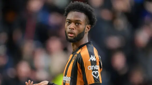 Hull City forward Abu Kamara