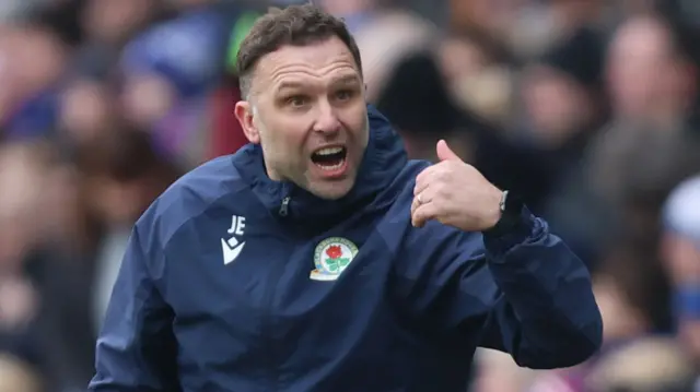 Blackburn boss John Eustace