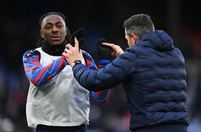 Eberechi Eze of Crystal Palace reacts