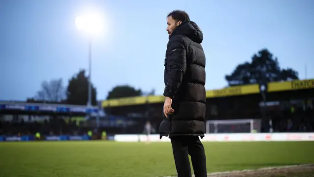 Inigo Calderon watching Bristol Rovers on New Years Day