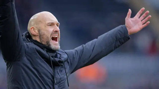 Swansea City head coach Luke Williams during the draw against West Brom