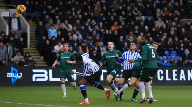 Yann Valery gives Sheffield Wednesday the lead against Millwall