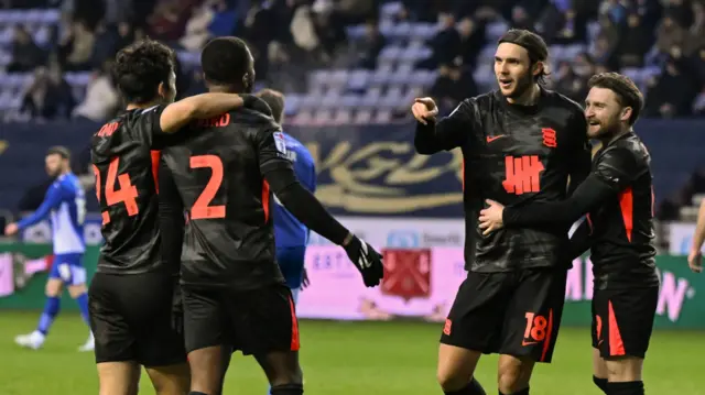 Birmingham players celebrate