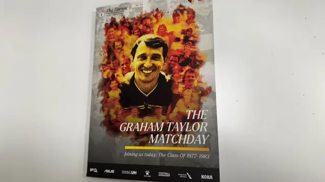 The matchday programme at Watford