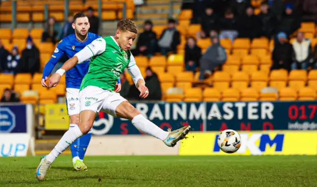 Dwight Gayle scores at McDiarmid Park